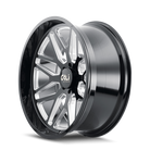 Cali Off-Road 9115 Invader 20x10 / 8x170 BP / -25mm Offset / 125.2mm Hub Gloss Black Milled Wheel