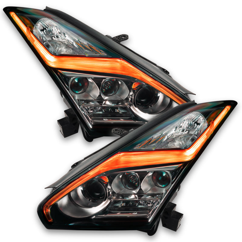 Oracle 15-21 Nissan GT-R RGB+W Lightning Bolt Headlight DRL Kit w/ BC1 Controller
