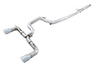 AWE Tuning Ford Focus RS Track Edition Cat-Back Exhaust - Chrome Silver Tips