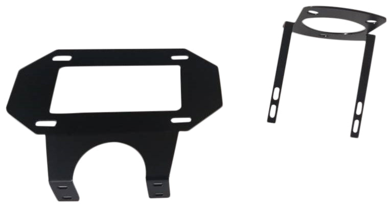 TrailFX License Plate Bracket For Jeep Wrangler - Designed for Spare Tire & Wheel Mount, With Hardware And (JL07LP)