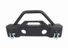 Fishbone Offroad 07-18 Jeep Wrangler JK Stubby Bumper W/Tube Guard - Black Textured Powdercoated