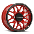 Raceline A94R Krank 14x7in / 4x137 BP / 10mm Offset / 110.18mm Bore - Red & Black Lip Wheel