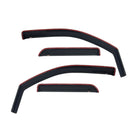 Westin 2014-2018 Chevy Silverado 1500 Dbl Cab In-Channel Wind Deflector 4pc - Smoke