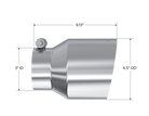 MBRP Universal Stainless Steel Dual Wall Tip 4.5in OD/3in Inlet/6.13in L