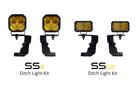 Diode Dynamics 15-21 Subaru WRX/STi Pro Stage Series 2in LED Ditch Light Kit - Yellow Combo