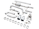 AWE Tuning 0FG 21+ Ford F150 Dual Split Rear Exhaust - 5in Chrome Silver Tips