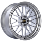 BBS LM 18x10 5x114.3 ET25 Diamond Silver Center Diamond Cut Lip Wheel - 82mm PFS Required