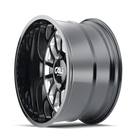 Cali Off-Road 9110 Summit 24x14 / 6x135 BP / -76mm Offset / 87.1mm Hub Gloss Black Milled Wheel