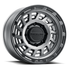 Raceline 957GB Halo 17x8.5in / 6x139.7 BP / 0mm Offset / 106.1mm Bore - Gunmetal & Black Lip Wheel