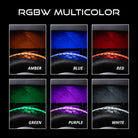 Diode Dynamics Stage Series SXS Rock Light Installer Kit - RGBW M8 w/Controller (4-pack)