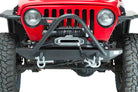 Fishbone Offroad 97-06 Jeep Wrangler TJ Rubicon Steel Front Bumper W/Stinger - Blk Txtrd Powdercoat
