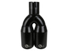 aFe MACH Force-Xp 409 Stainless Steel Clamp-on Exhaust Tip 2.5in Inlet 3.5in Outlet - Black