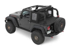 Bestop 07-18 Jeep Wrangler JK 2-Door Halftop Soft Top (Premium Black Twill)