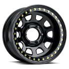 Raceline RT51 Daytona Rock 17x9in/6x139.7 BP/-38mm Offset/107.95mm Bore - Gloss Black Beadlock Wheel