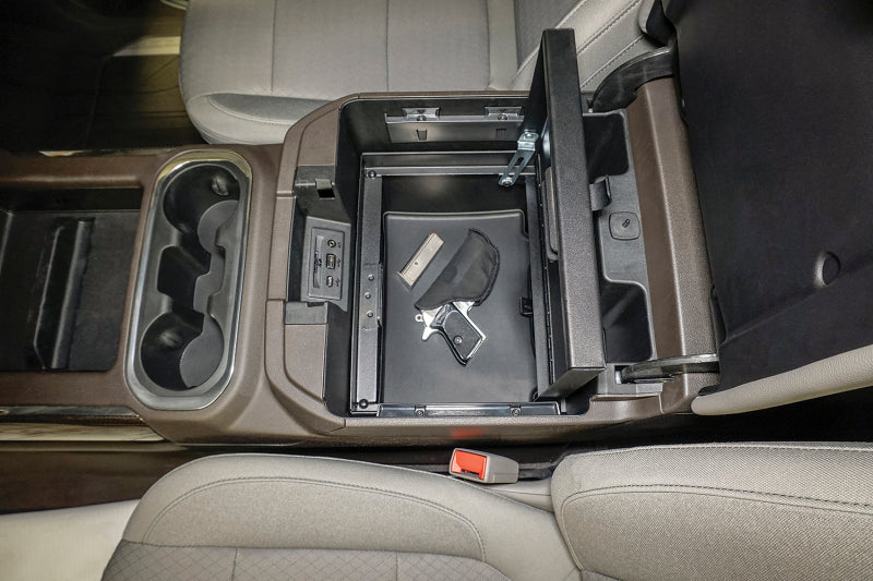 Tuffy Console Safe W/ Combo Lock For Chevrolet Silverado And Gmc Sierra W/ Flow Thru Console