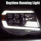 AlphaRex 05-11 Toyota Tacoma NOVA LED Projector Headlights Plank Style Black w/Activ Light/DRL