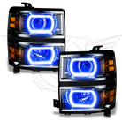 Oracle Chevy Silverado 14-15 Halo Kit Projector Style - ColorSHIFT w/ 2.0 Controller