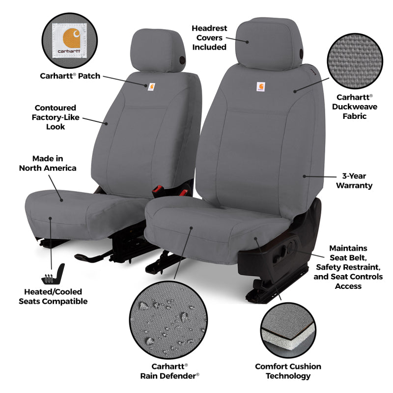 Covercraft 03-06 Chevrolet Suburban 1500 Carhartt PrecisionFit Second Row Seat Covers - Gravel