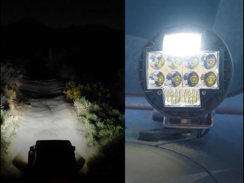 Nacho Lighting 5.75in Offroad TM5 Combo White LED Light Set