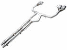 AWE 2024 Ford Mustang Dark Horse S650 RWD Track Edition Cat-Back Exhaust w/ Quad Chrome Silver Tips