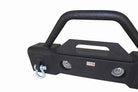 Fishbone Offroad 07-18 Jeep Wrangler JK Stubby Bumper W/Tube Guard - Black Textured Powdercoated