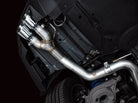 AWE 2024 Ford Mustang GT Fastback S650 RWD Track Edition Cat-Back Exhaust w/ Quad Chrome Silver Tips