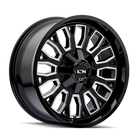 ION Type 152 20x9 / 8x180 BP / 0mm Offset / 124.1mm Hub Black/Milled Wheel