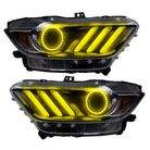 Oracle 15-17 Ford Mustang V6/GT/Shelby DRL w/ Halo Kit - ColorSHIFT w/ BC1 Controller