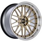 BBS LM 20x10.5 5x114.3 ET20 CB66 Gold Center Diamond Cut Lip Wheel