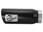 aFe MACH Force-Xp Universal Exhaust Tip 4 IN Inlet x 5 IN Outlet x 12 IN L- Black Tip