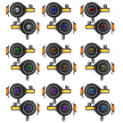 Oracle 2021+ Ford Bronco Oculus Bi-LED Projector Headlights - ColorSHIFT LED
