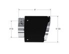 MBRP Universal Carbon Fiber Tip, 3in. ID./5in. OD./ 6.13in L. Angle Cut Dual Wall