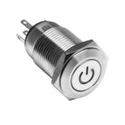 Oracle Power Symbol On/Off Flush Mount LED Switch - UV/Purple