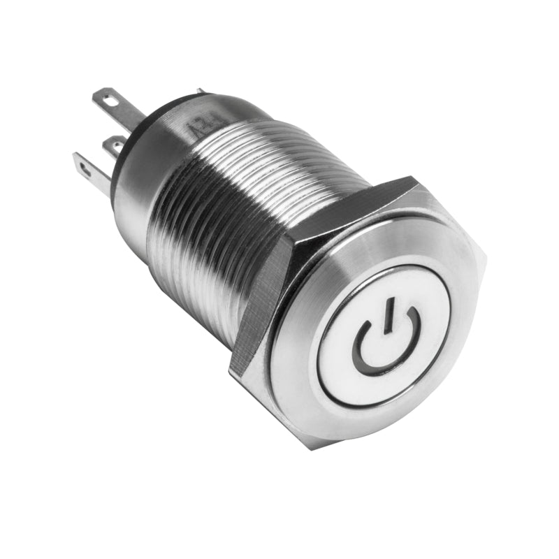 Oracle Power Symbol On/Off Flush Mount LED Switch - Yellow