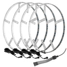 Oracle LED Illuminated Wheel Rings - Aqua