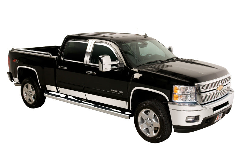 Putco 15-19 Chevy Silverado HD - Crew Cab Dually - 8pcs Stainless Steel Rocker Panels