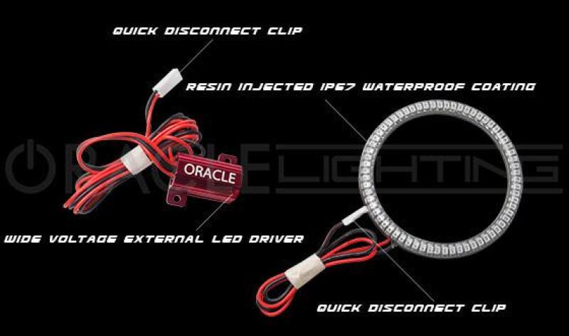 Oracle Jeep Wrangler JK 07-18 LED Waterproof Fog Light Kit - White