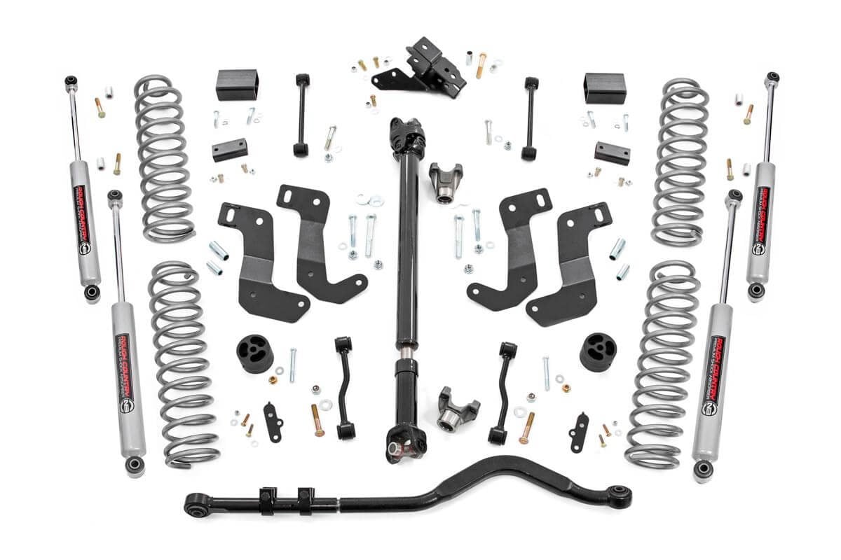 Rough Country  3.5 Inch Lift Kit | C/A Drop | FR D/S | Jeep Wrangler JL 4WD (2024-2026)