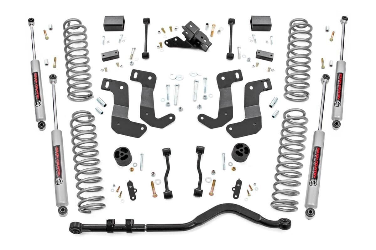 Rough Country  3.5 Inch Lift Kit | C/A Drop | 2-Door | Jeep Wrangler JL 4WD (2024-2026)
