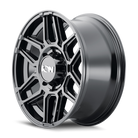 ION Type 146 17x9 / 8x165.1 BP / 0mm Offset / 125.2mm Hub Gloss Black Wheel