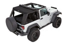 Bestop 07-18 Jeep Wrangler JK 2-Door Trektop Pro (Premium Black Twill)