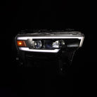 AlphaRex 25-26 Dodge Ram 1500 Luxx LED Proj Headlights -Black w/Activ Lit/ Seq Signal/Switchbk DRL