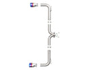 aFe Takeda 2-1/2in 304 SS Axle-Back Exhaust w/ Blue Flame Tips 14-18 Mazda 3 L4 2.0L/2.5L