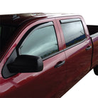 Westin 2014-2018 Chevy Silverado 1500 Crew Cab In-Channel Wind Deflector 4pc - Smoke