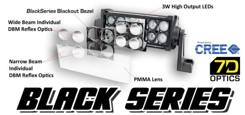 Oracle Black Series - 7D 22 1W Dual Row LED Light Bar - 6000K
