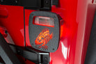 Fishbone Offroad Jeep Wrangler CJ YJ TJ Tail Light Covers - Black Textured Powdercoat