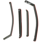 Westin 2007-2018 Jeep Wrangler Unlimited 4dr In-Channel Wind Deflector 4pc - Smoke