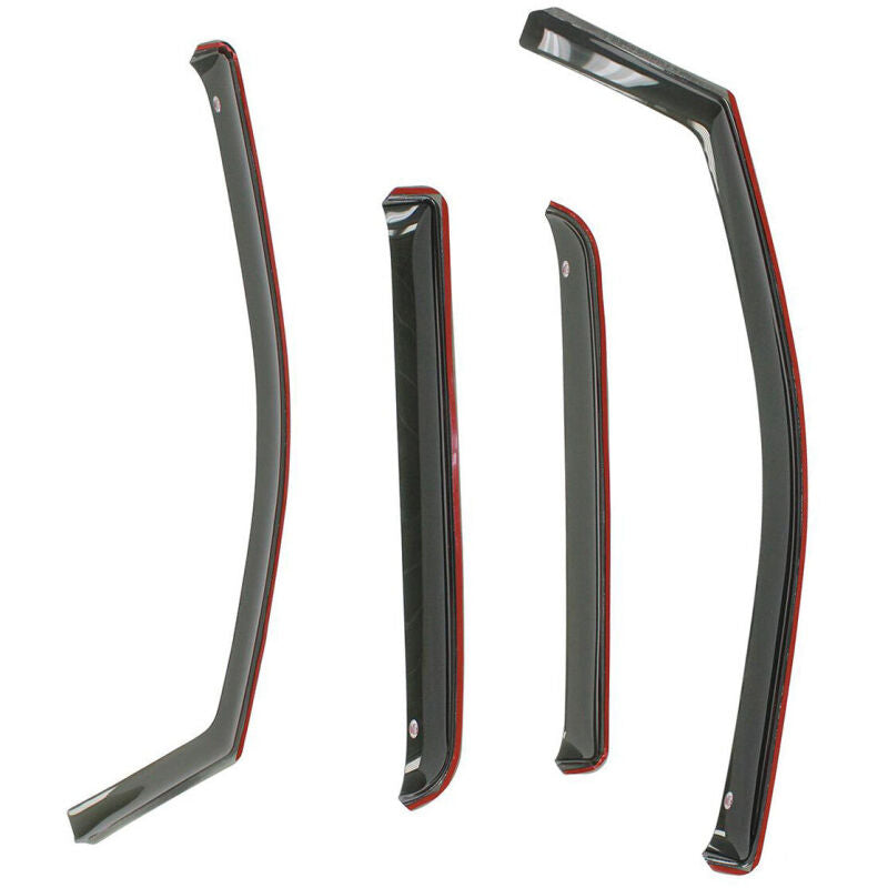 Westin 2005-2017 Nissan Frontier 4dr In-Channel Wind Deflector 4pc - Smoke