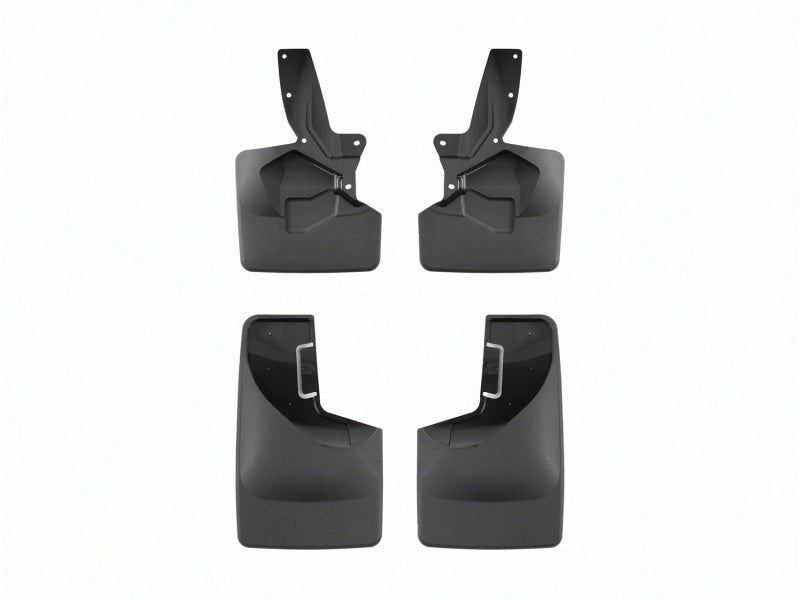 WeatherTech 21-23 Ford Bronco (225/265/285 Width Tire Sizes) Front & Rear No Drill Mudflaps - Black