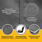 Covercraft 03-06 Chevrolet Suburban 1500 Carhartt PrecisionFit Second Row Seat Covers - Gravel